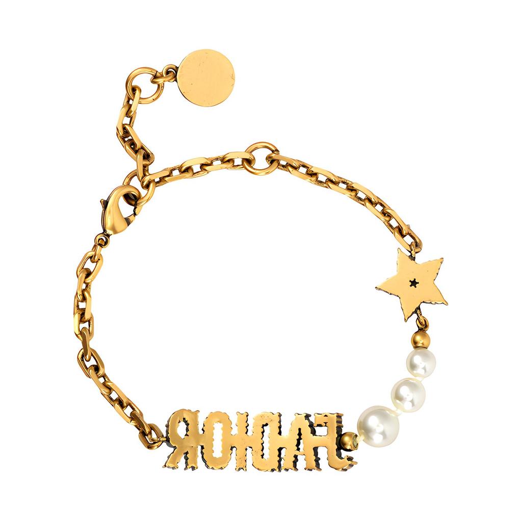 Dior Ja Metal Bracelet Women Jewelry Gold B1106ADRCY-D908