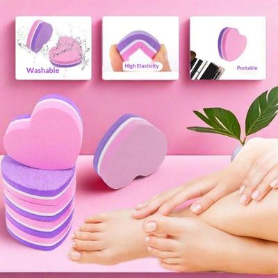 50 Stück Professionelle Mini-Schwamm-Nagelkunst-Pufferfeilen-Schleifpapier-Maniküre-Spitzen-Pflegefeilen-Schleif-Polier-Zubehörwerkzeuge