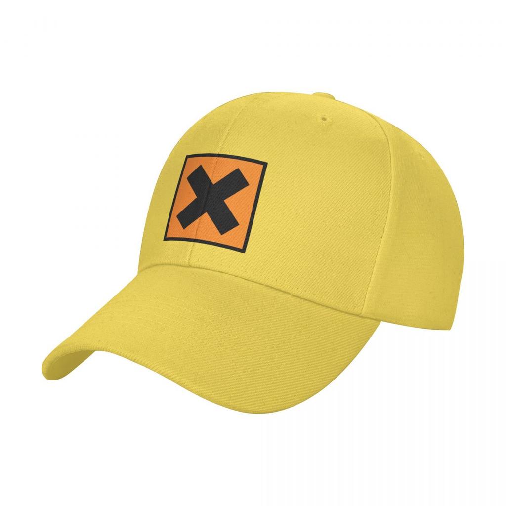 Harmful / Irritant / Hazard Symbol (On White) Baseball Cap Luxury Man Hat Mountaineering Hiking Hat Women's Golf Clothing Men's