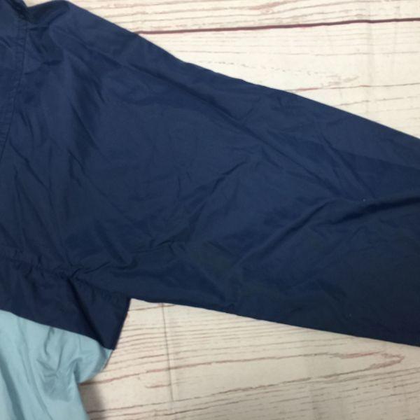 80s Vintage CLUB Adidas Packable Hood Full Zip Nylon Jacket M Blue Light Blue Shaka Jersey Blouson Outerwear Descente Made(USED)