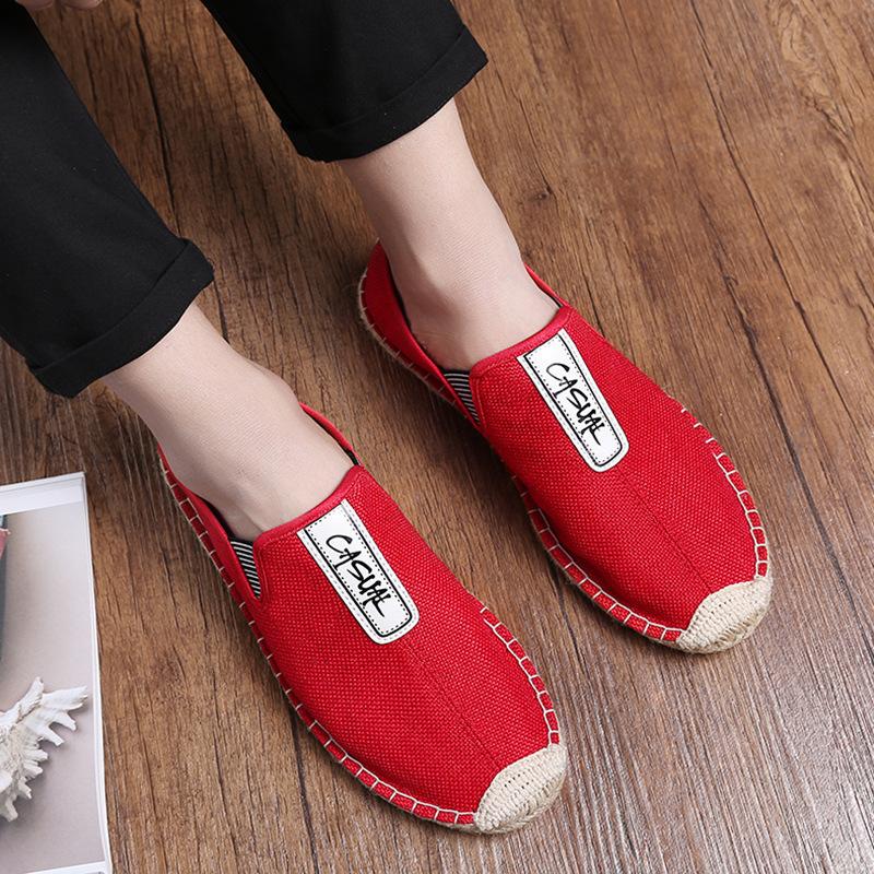 New linen canvas fisherman shoes Taoist shoes simple breathable spring and summer shoes