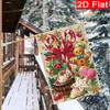 2D Flat - 2D Flat - 2D Flat Christmas Gingerbread Man Cane Candy Cake Garden Flag 4 (1) Outdoor Garden Flag Double-Sided Home Decoration Courtyard De