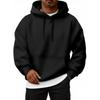 EFAN Oversized Kapuzen-Sweatshirt für Herren mit Fleece-Futter | Herbst/Winter Kapuzenpullover mit Kordelzug und Taschen für das Fitnessstudio