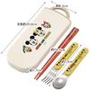 Skater Trio Set of and Disney Mickey Mouse Cooking for Made In Chopsticks, Spoon, Fork, & Friends, Kids, Antibacterial, Japan, TACC2AG-A