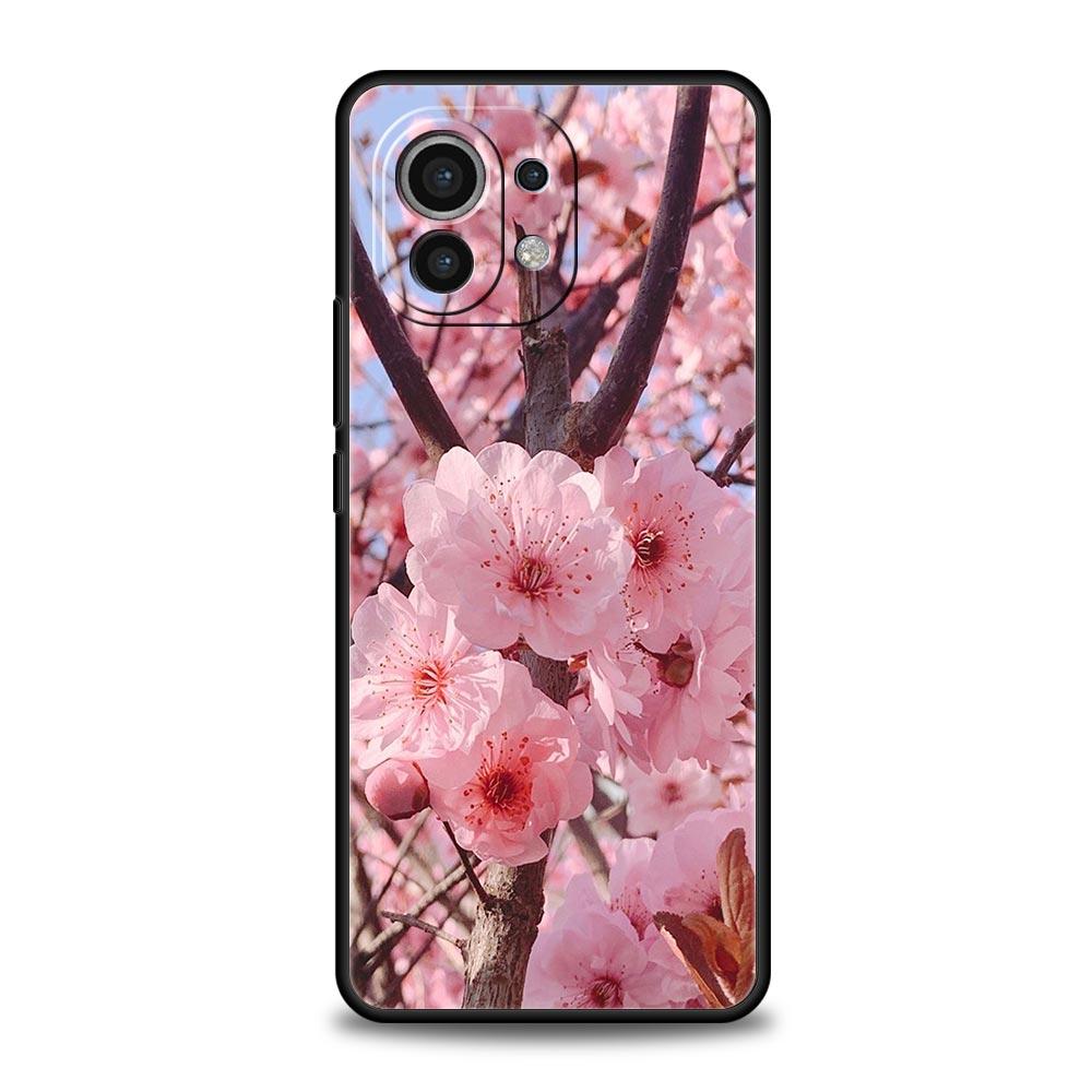 Cherry Blossom Tree Phone Case For Xiaomi Mi 15 14 Pro 13 12 11 Lite 5G 10T 11T 12T 13T 14T Poco X6 X5 X4 X3 NFC F3 F4 GT Cover