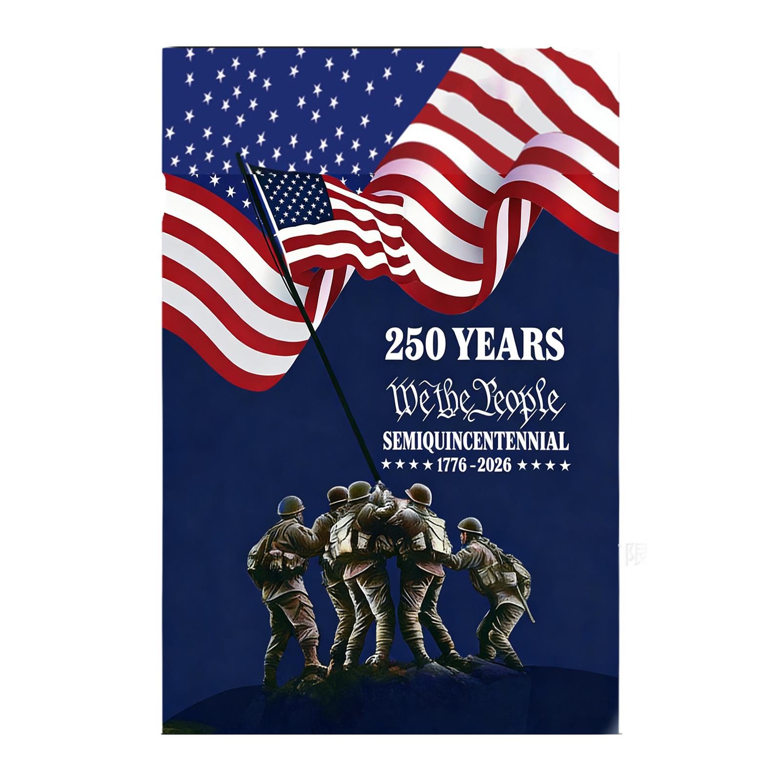 

Decorative Garden Flag For The 250th Anniversary Of The United States One Size