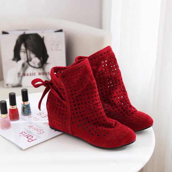 FS summer new European and American bow women's hole shoes