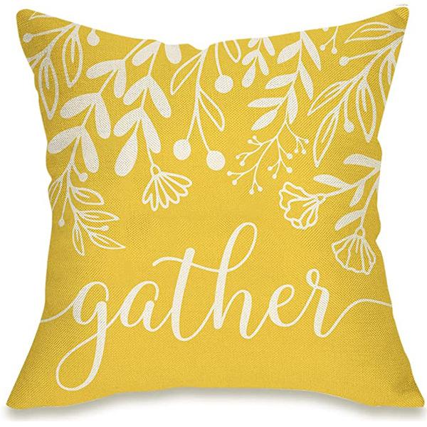 Summer Sunflower Pillow Case Linen Print Sun Flower Home Sofa Pillow Plant Flower Pillow