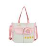 Contrast Large Capacity Tote Bag Student Crossbody Bag Girls Star Print Shoulder Bag