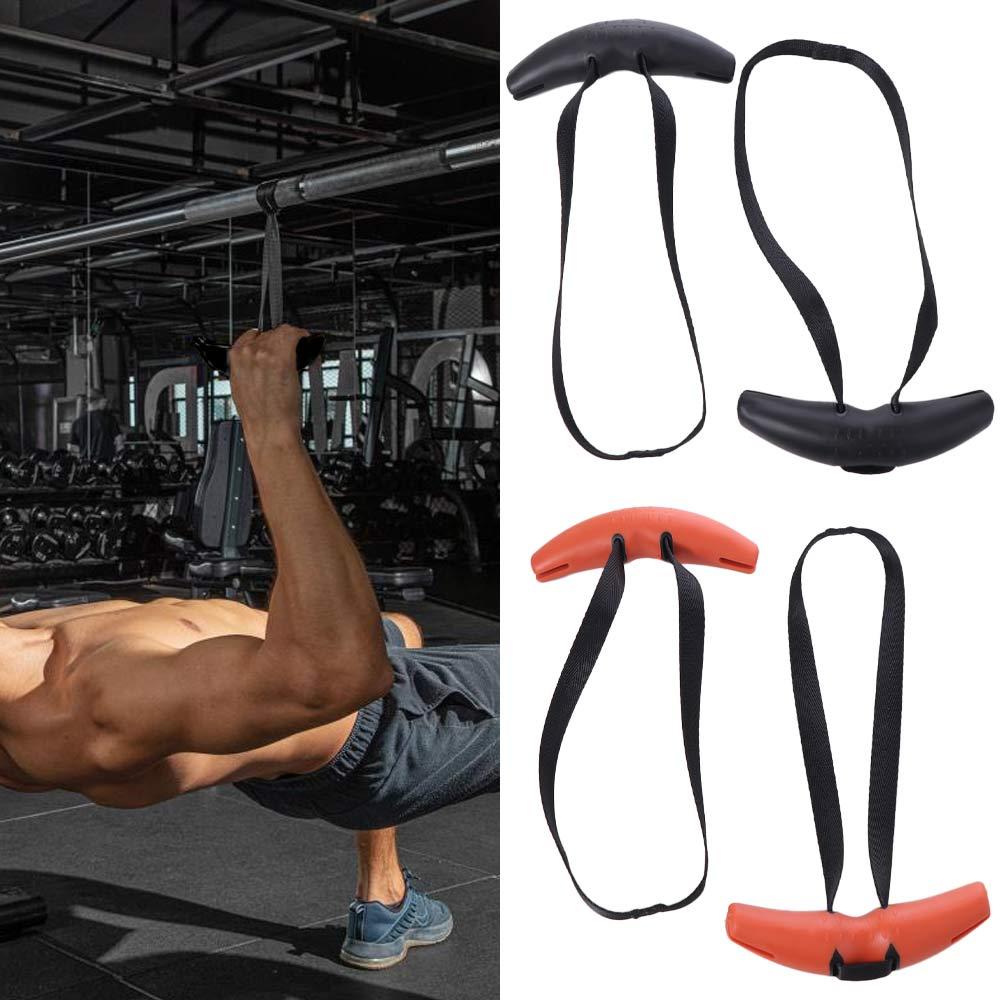 Muscle Building Fitness Tranining Grip Horn Shape Pull Up Handles Fitness Handle  Home Workout