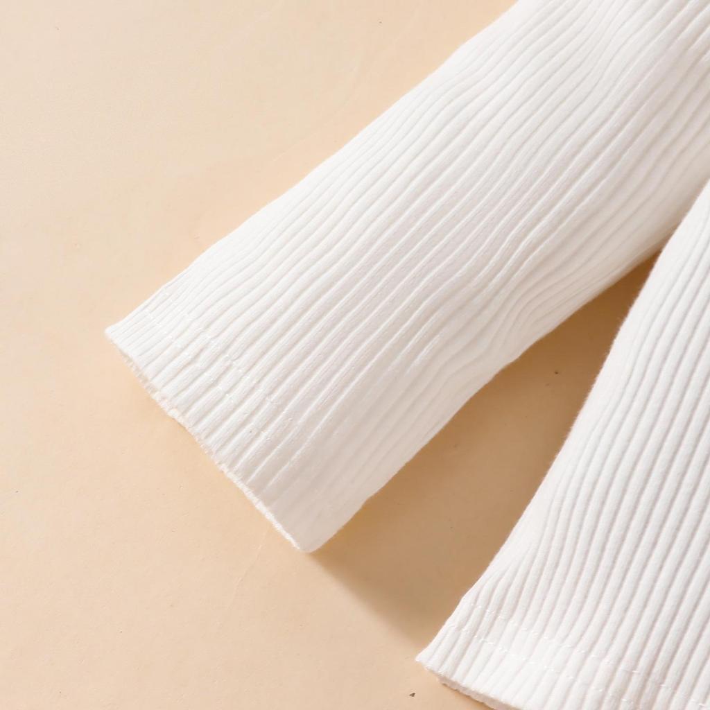 3-teiliges Baby-Mädchen-Kleidungsset für das neue Jahr, 0–3 Jahre, langärmelig, großes Oberteil mit Schleife, unregelmäßiger Rock und Baskenmütze, Kleinkind-Weihnachtskleidung