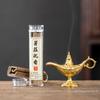 Hollow Legend Aladdin Magic Genie Lamps Incense Burners Retro Wishing Oil Lamp Home Decor Gift