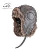 Northeast hat men's autumn and winter Lei Feng hat imitation leather outdoor windproof riding hat women's ear protectors warm pilot hat