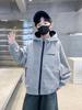 Boys' 2025 Autumn Hooded Top - Casual Korean Style for Older Kids