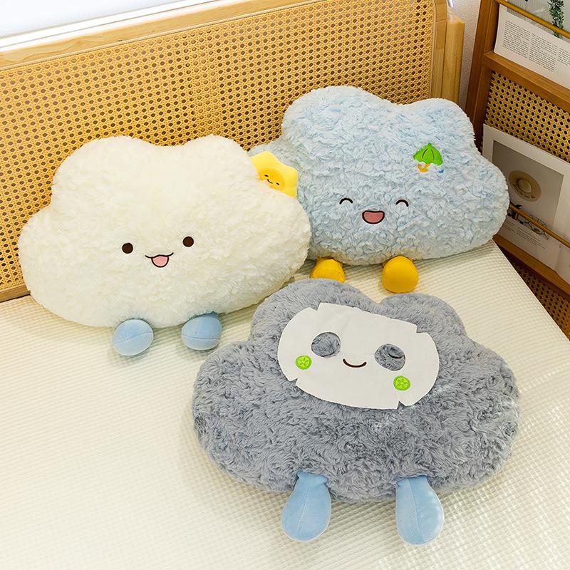 Running Clouds Throw Pillow Soothing Sleeping Doll Sofa Pillow Home Ornament Bedside Doll Plush Toy