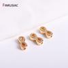 14K Gold Plated Figure Eight Spacer Beads For DIY Handmade Bracelet Necklace Making Jewelry Making Supplies Wholesale