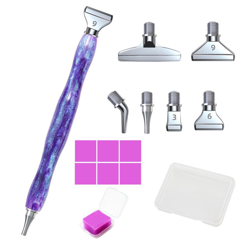 Diamond Painting Rhinestone Pen with Threaded Metal Tip for DIY Embroidery