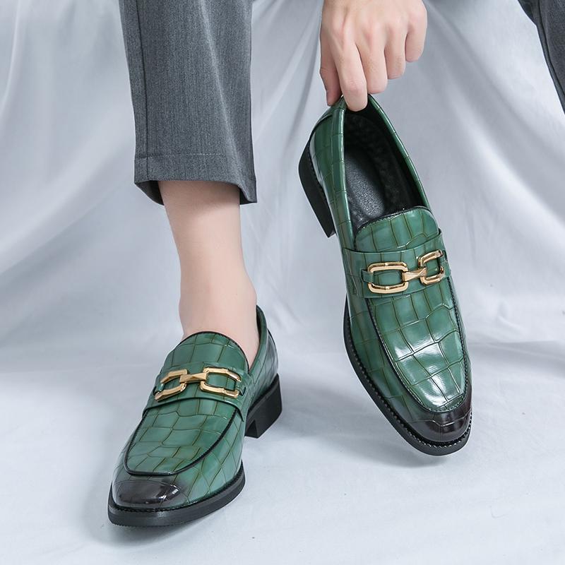 New Fashion Men Shoe PU Leather Business Shoes for Men Luxury Plus Size Party Office Business Casual Shoes Outdoor Male Loafers