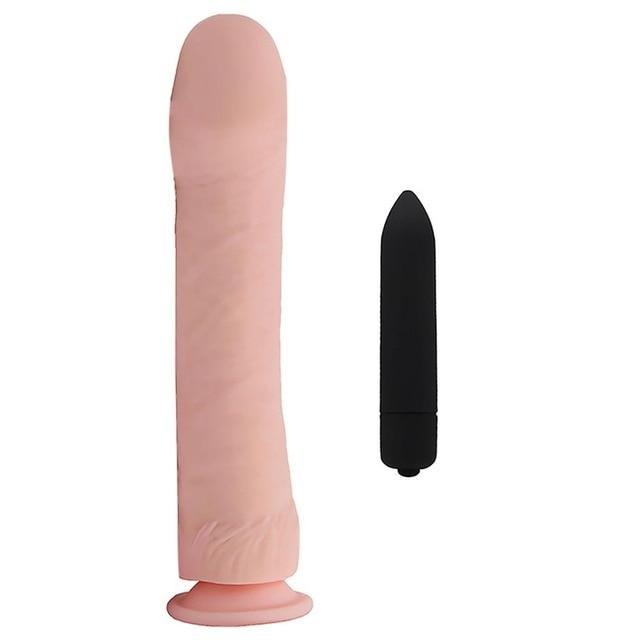 Huge Soft Silicone Dildo 26Cm Flexible  Large Dildos