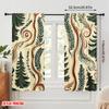 2pcs,2D Plane Printing Minimalist Curtains Folk Trees Nature (3) Durable 100% Polyester Fabric (without Rod) Decorations Inside