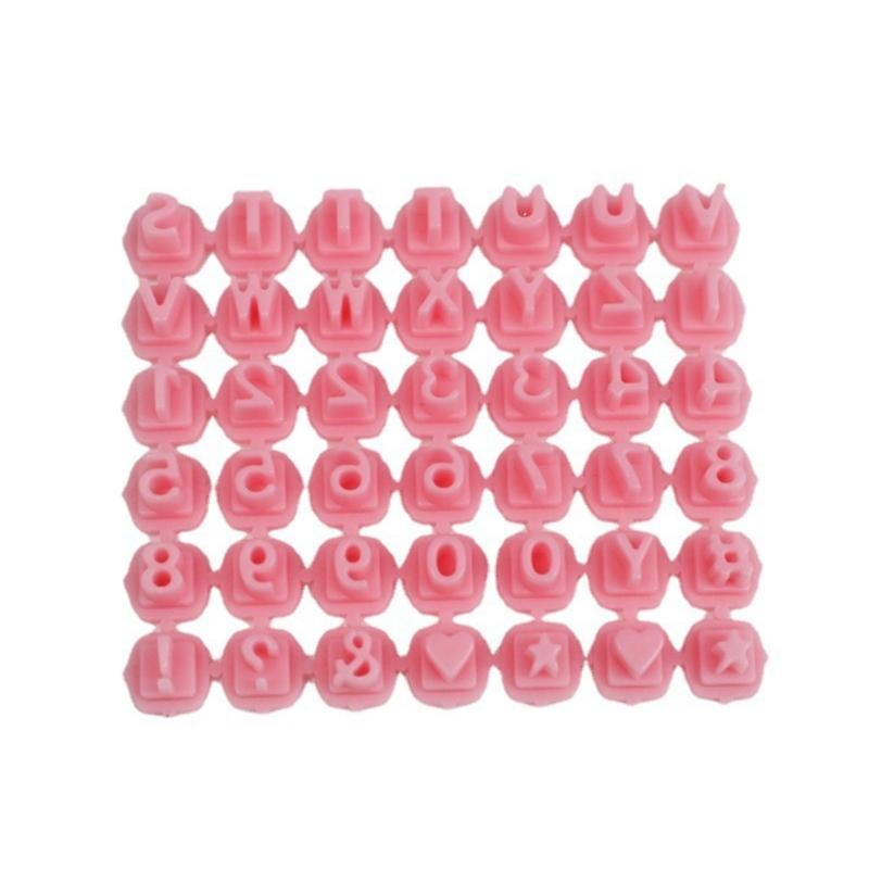 Custom Number Letter Cookie Cutters DIY Pressable Biscuits Mold Plastic Cookie Stamps Alphabets Shape Biscuits Cake Mold