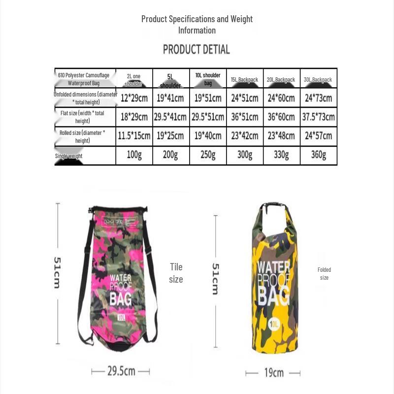 MDNG Camouflage Waterproof Dry Bag