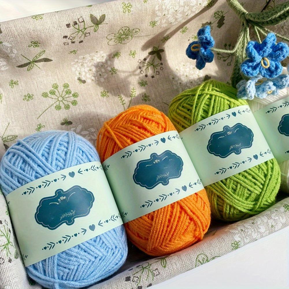 5pcs Soft Warm Acrylic Yarn 4-Ply for Diy Knitting & Crochet Projects Ideal for Blankets Sweaters Hats Scarves  Assorted Colors