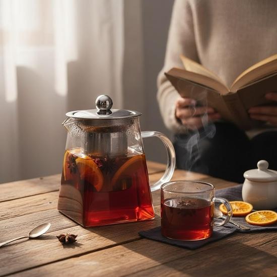 Tea Culture of the World Glass Teapot | Heatproof Glass | Stylish Tea Maker for Loose Leaf & Blooming Teas