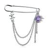New Multi-Functional Chain Tassel Brooches Adjustable Detachable Beaded Chain Pin Handmade Fixator Trouser Leg Women
