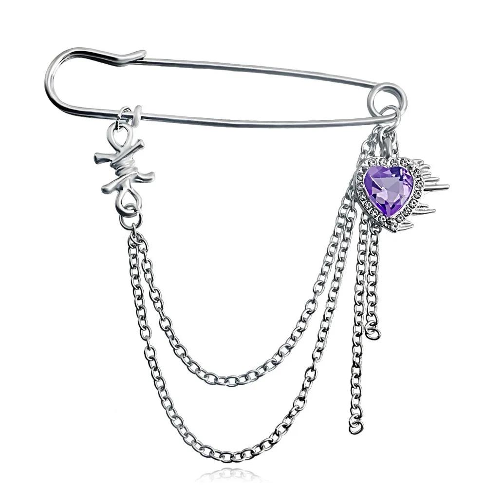 New Multi-Functional Chain Tassel Brooches Adjustable Detachable Beaded Chain Pin Handmade Fixator Trouser Leg Women