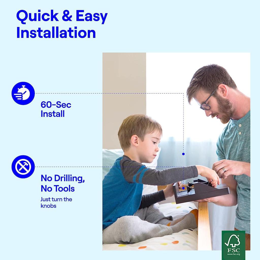Nachttisch-Ablage-Clip, Nachttisch-Handy-Ablage, Nachttisch-Organizer
