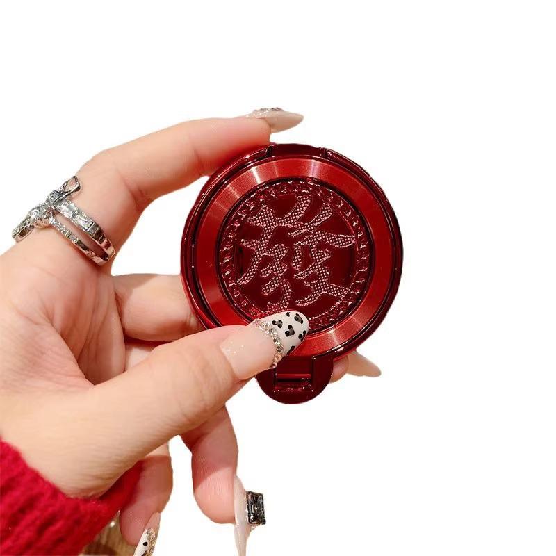 Universal 3D Fortune Ring Stand Phone Case: New Year Edition