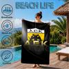 Asciugamano da Spiaggia con Stemma Calcio Aek, Asciugatura Rapida, Facile da Curare, Adatto sia per il Fitness che per le Vacanze al Mare, Essenziale per lo Sport
