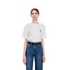 UNIQLO T-Shirts Unisex White Crew Neck Moderate Straight Fit (Unisex) T-Shirts 458598 00