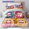 Oshi no Ko Pattern Bedding,Quilt Set Quilt Cover Pillowcase Home Birthday Gift (1 * duvet cover + 2 * pillowcase, without core)