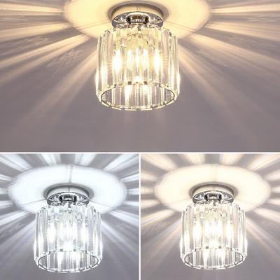 Hafif Lüks İskandinav Kristal Tavan Lambası Giriş Veranda Koridor Avize Modern Vestiyer Kristal Avize