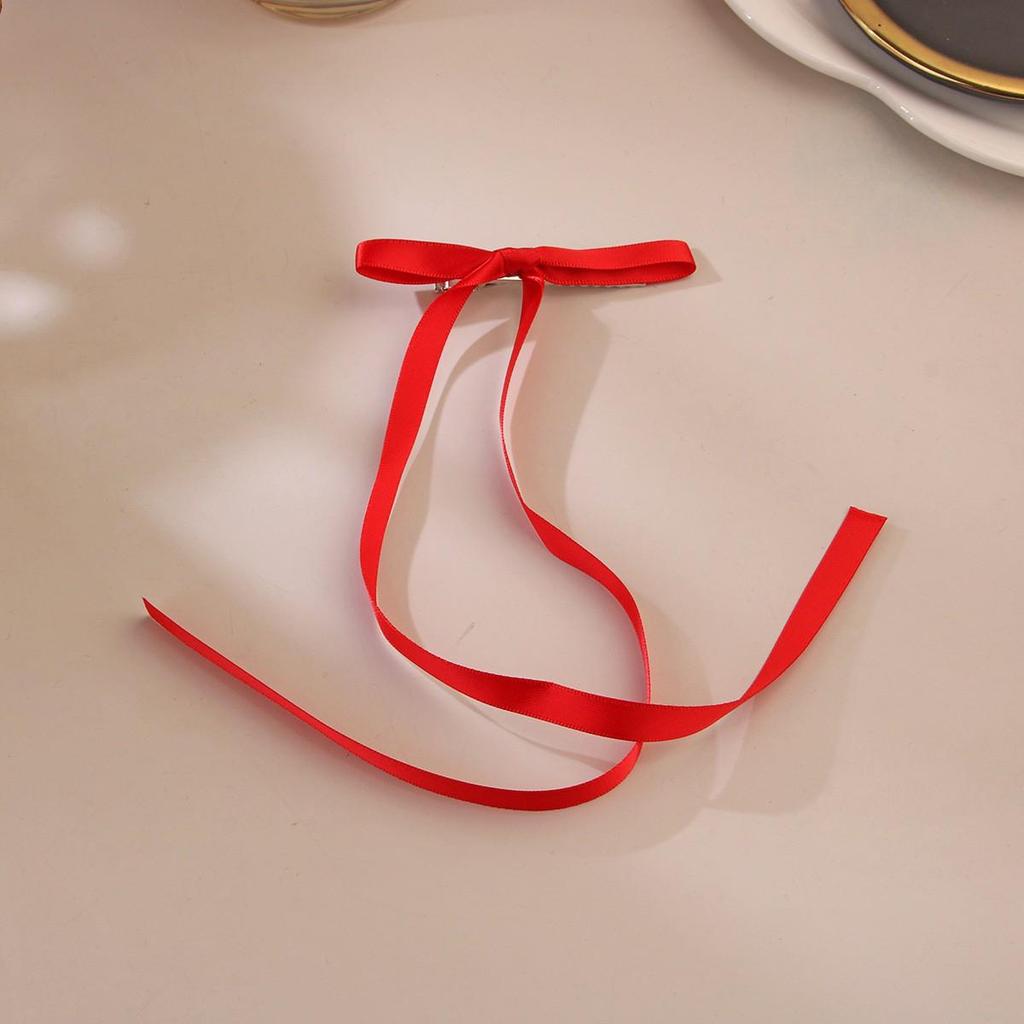 Ballet Style Ribbon Bow Duckbill Clip - Sweet 4cm Hair Accessories