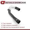 1 Pcs Radiator Coolant Hose for BMW 528i 3.0L L6 2011 Engine Heater Water Hose No.11537581942 Black Rubber
