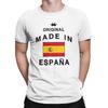 Spain Spanish Map T Shirt Summer  Trendy Cool TShirts Men Cotton Crew Neck Oversized Clothing Short Sleeves Vintage Tshirt