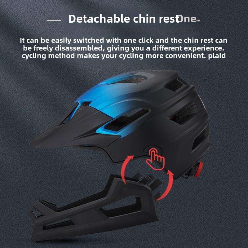 Road Mountain Bike Off-Road Helmet, Outdoor Mountain Downhill Helmet Race Riding Adult Full Helmet