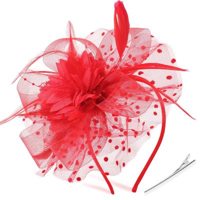 Fascia per Capelli con Piume da Sposa e per Feste - Elegante Accessorio per Capelli Kentucky Derby