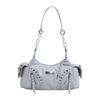 New Rivet Women's Bag Multifunctional Retro Bag Large Capacity Portable Shoulder Bag Soft Texture Casual Bag