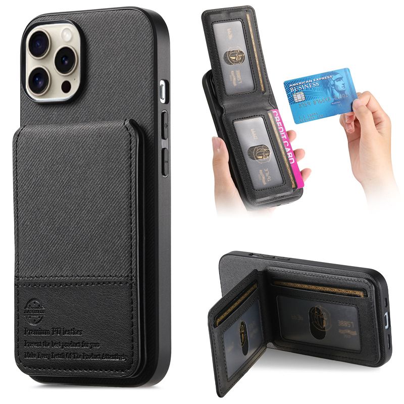 

Вставляемая в ветер карта для чехла мобильного телефона Apple iPhone12/13/14/15 Pro Max 16e защитный чехол iPhone16 чёрный