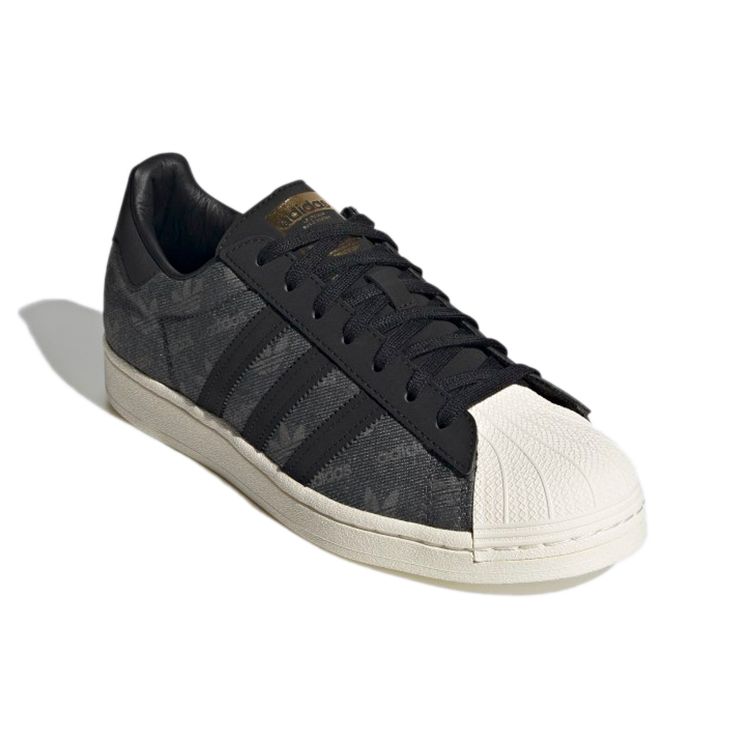 atmos x adidas Superstar Denim Pack - Серые Унисекс Кроссовки Серый-Шесть Основной-Черный — фото 3