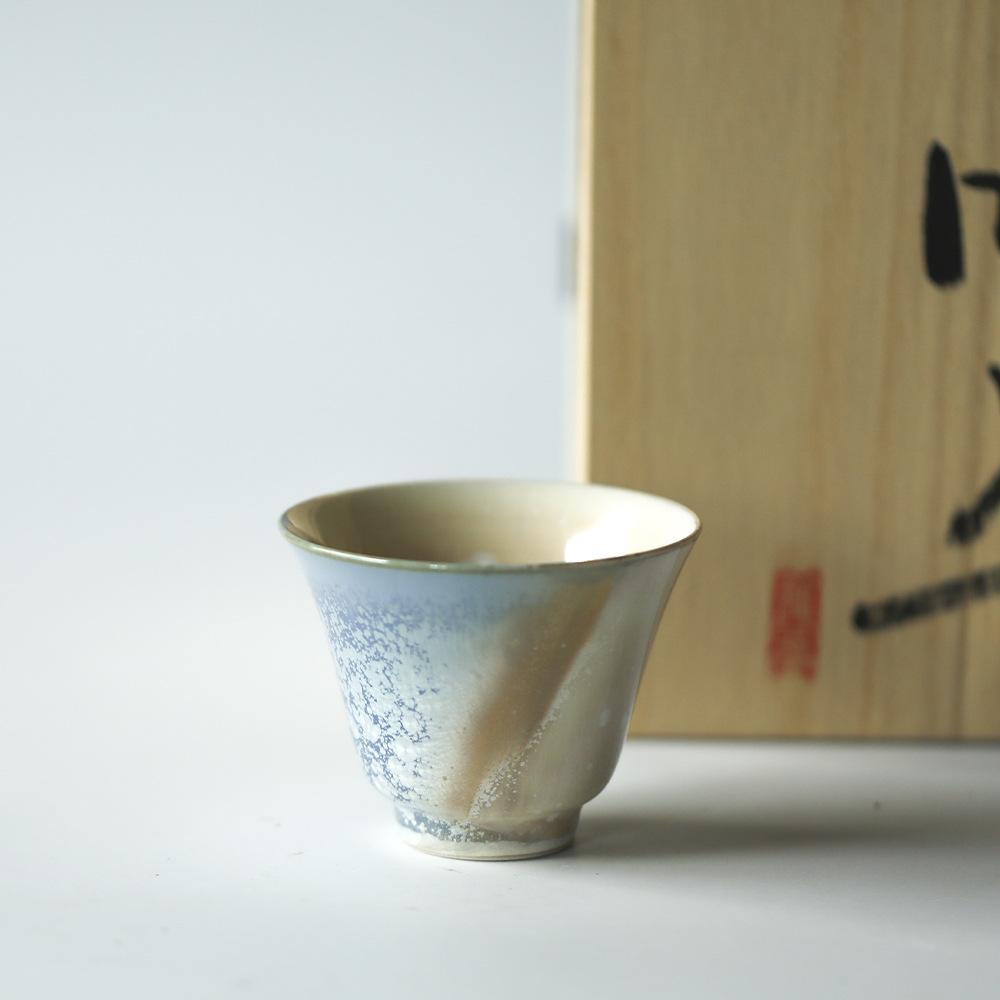 Aurora Lang Kiln Change Master Cup Jingdezhen Handmade Tea Cup Personal Ceramic Tea Set Chinese Gongfu Tea Ceremony Drinking