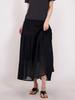 ACUD Sheer Bending Flare Skirt _Black