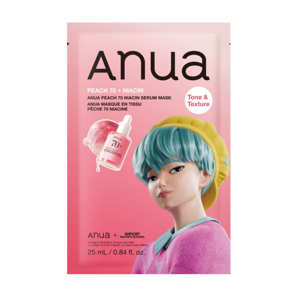 

[Охотники на демонов K-Pop] Набор из 5 тканевых масок Anua (8 типов) (+1 Дополнительный лист) / KDH Peach Serum 5+1