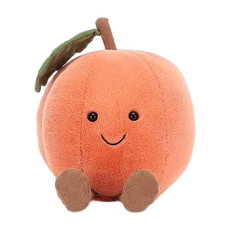 JELLYCAT Fun Food Series Fruit Peach Cute Doll Plush Doll 15cm Tall