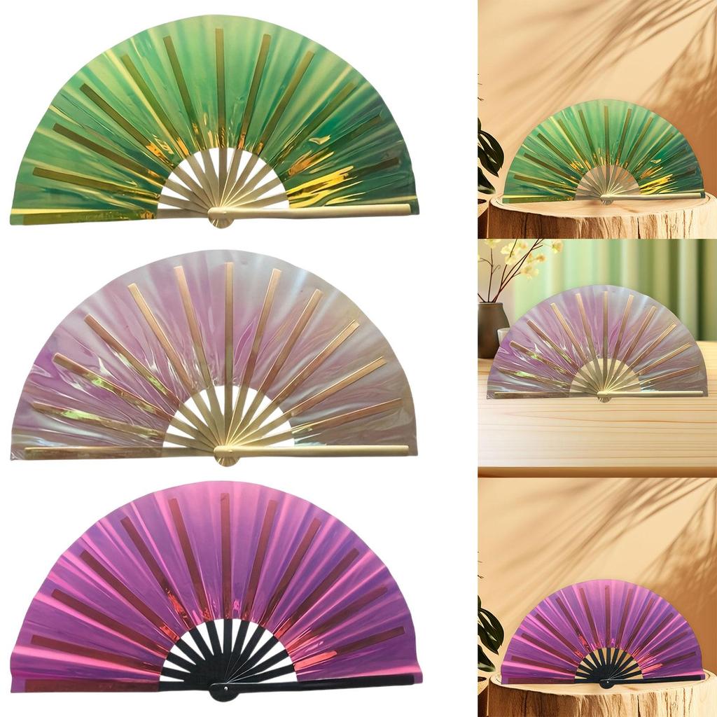 Folding Popping Fan Multifunction Decoration for Festival Line Dancing Party