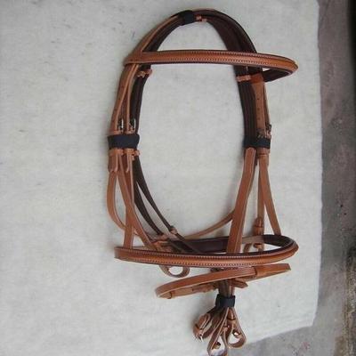 Lederen Engelse Paardentoom met Webteugels Alle Maten Voor Paard.